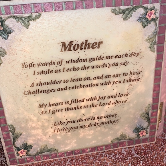 Alibaster Table Frame with Poem. Best Gifts for Mom from Daughter or Son - New - Picture 10 of 16